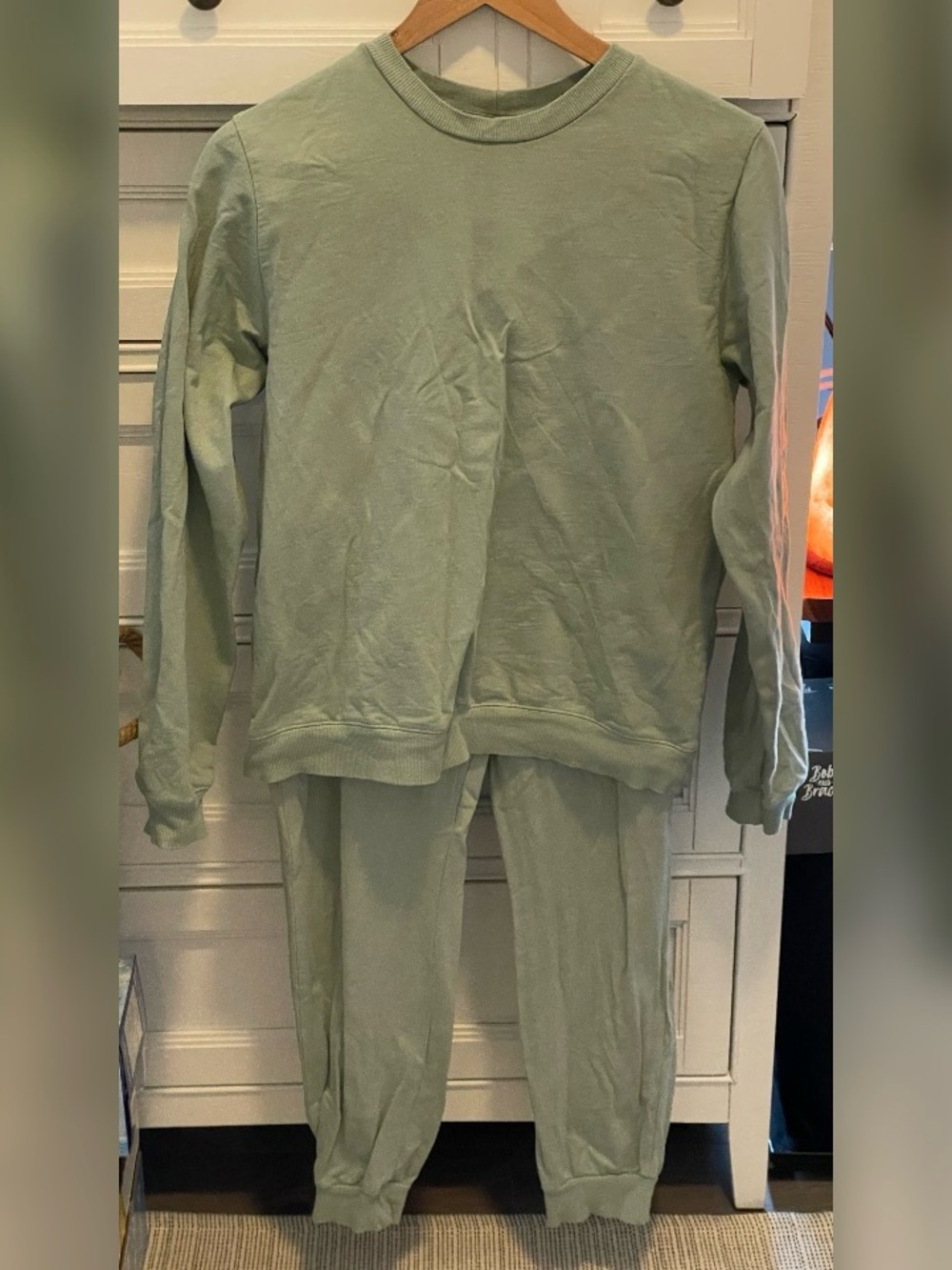 ASOS Sage Green Cozy Sweatshirt & Jogger Set